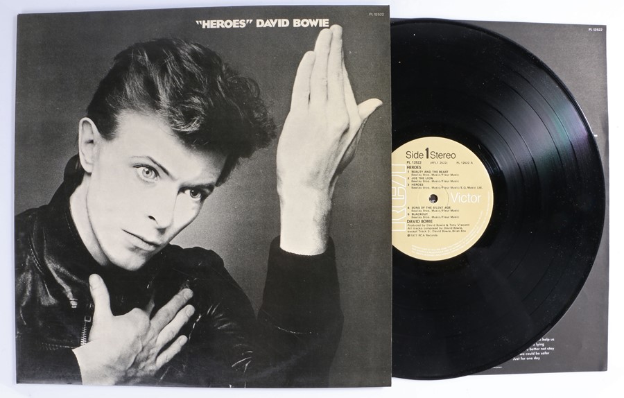 David Bowie - Heroes LP (PL 12552), with insert. - Image 2 of 2