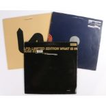 3 x Electronica 12" EPs. LFO (2) - What Is House EP ( WAP17LTD ). on clear vinyl. Tied Up ( WAP