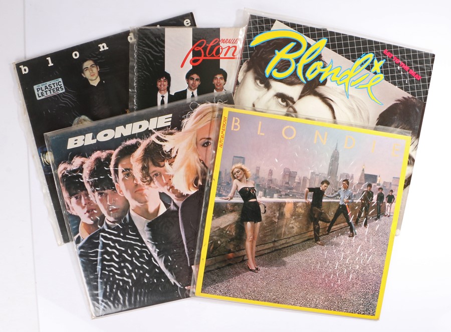 5 x Blondie LPs, Autoamericans, Blondie, Eat To The Beat, Parrallel Lines, Plastic Letters.