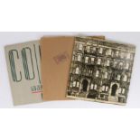 3 x Led Zeppelin LPs, Coda ( A0051 ), embossed gate fold sleeve. In Through The Outdoor ( SSK
