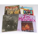 4 x Rock LPs. Jimi Hendrix - Jimi Hendrix (2343 0800). The Who (2) - Odds and Sods, with poster