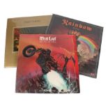 3 x Rock LPs. Deep Purple - Made In Japan. Meat Loaf - Bat Out Of Hell. Rainbow - Rising