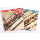 2 x Beatles LPs. 1962 - 1966 ( PCSPR 717 ). 2-record set on red vinyl. 1967 - 1970 ( PCSPB 718 ),