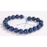 Lapiz lazuli bead necklace 40cm long