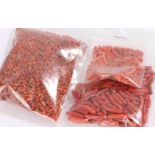 Collection of coral beads, various sizes (qty)