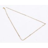 9 carat gold necklace, 50cm long, 4 grams