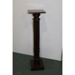 Mahogany pedestal