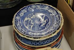 Collection of pottery, to include Spode, Dresden Opaque China, Wedgwood, Masons Ironstone, (11)
