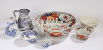 Collection of pottery and porcelain, to include a part service, stands, plates, etc, (qty)
