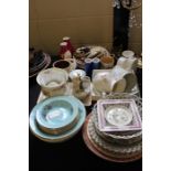 Decorative china to include Biltons Galaxy dessert set, Wedgwood pot and cover, Royal Albert Moss