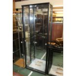 Glazed display cabinet, 66cm 175cm