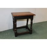 17th Century style oak joint stool