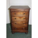 Mahogany bachelors chest, of small proportions