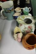 Collection of jugs, some advertising interest
