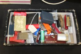 Collection of pen knives and lighters, (qty)