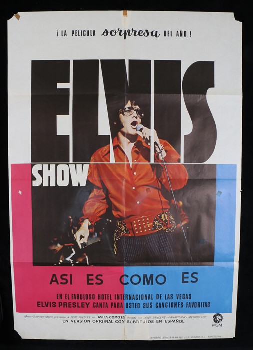 Elvis Asi Es Como Es (that's the way it is) (1970), Spanish one sheet documentary film poster, 27