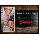 Dangerous Liaisons (1988) - British Quad film poster, starring Glenn Close, John Malkovich, and