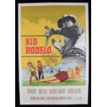 Kid Rodeo (1966), Argentinian quad film poster, starring Don Murray, Janet Leigh, Broderick Crawford