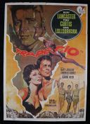 Trapeze (1956) - one sheet film poster, "Trapecio" Spanish edition, starring Burt Lancaster and Tony
