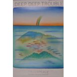 Greenpeace Nuclear Free Seas- Deep Deep Trouble poster, designed by jean-Michel Folon, circa 1988,