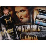 Seven quad film posters- Harry Potter and the Philosopher's Stone, the Skulls, Soul Survivors, Gangs