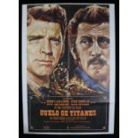 Duelo de Titanes (Gunfight at the OK Corral) (1957), Spanish one sheet film poster, starring Burt