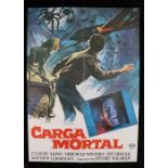 Carga Mortal (1977) - trimmed one sheet film poster, "Tarantulas: The Deadly Cargo" Spanish release,