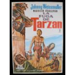 La Fuga de Tarzan (Tarzan Escapes) (1936), Spanish one sheet film poster, starring Johnny