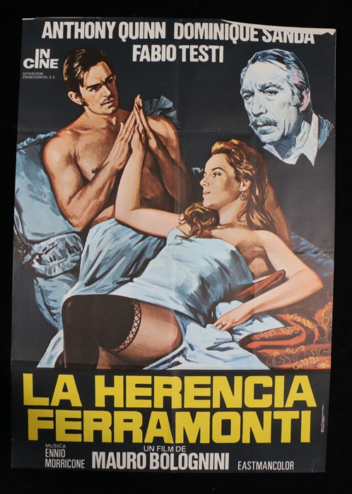 La Herencia Ferramonti (the Inheritance) (1976), Spanish one sheet film poster, staring Anthony