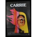 Carrie (1976) - Spanish film poster, starring Sissy Spacek, Piper Laurie and John Travolta,