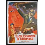 El Coleccionista de Cadaveres (Cauldron of Blood) (1970), Spanish one sheet film poster, starring