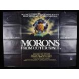 Morons From Outer Space (1985) - British Quad film posters, starring Mel Smith, folded, 30" x 40"