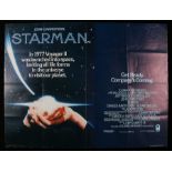 John Carpenter's Starman (1984) - British Quad film poster, starring Jeff Bridges, Karen Allen,