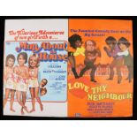 Man About the House / Love Thy Neighbour (1973/74), British quad film poster, 40" x 29 3/4"