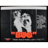 "Bug" (1975) - British Quad film poster, starring Bradford Dillman and Joanna Miles, folded, 30" x