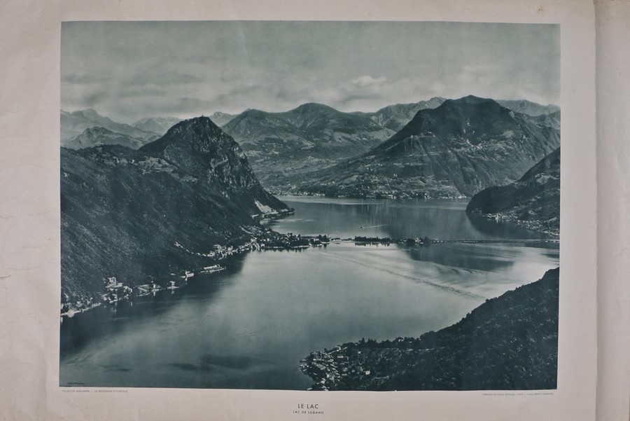 Travel Poster- Le Lac- Lac de Lugano, 39" x 24 1/2", rolled