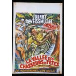 La Vallee des Chaseurs de Tetes (Valley of Head Hunters) (1953), Belgian film poster, starring