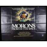 Morons From Outer Space (1985) - British Quad film posters, starring Mel Smith, folded, 30" x 40"