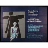 The Black Windmill (1974) - British Quad film poster, starring Michael Caine, folded, 30" x 40"