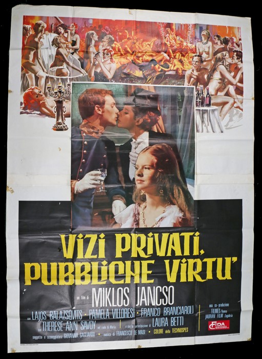 Vizi Privati, Pubbliche Virtu (Private Vices, Public Pleasures) (1976), Italian Fogli poster,