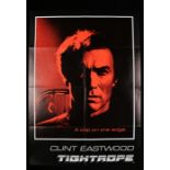 Tightrope (1984) - film poster, starring Clint Eastwood, folded, 24" x 34"