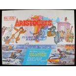 The Aristocats (1970) & The London Connection (1979) - British Quad double-bill posters, folded, 30"