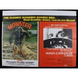 Monster (Humanoids From The Deep) & When A Stranger Calls - British Quad double-bill poster,