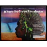 Where The Green Ants Dream (1984) - British Quad film poster, designed by Paul Derrick, starring