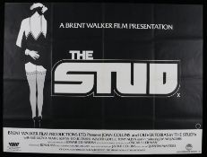 The Stud (1978) - British Quad film poster, starring Joan Collins and Oliver Tobias, folded, 30" x