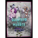 El Quinteto de la Muerte (the Ladykillers) (1955) - Spanish film poster, starring Alec Guinness