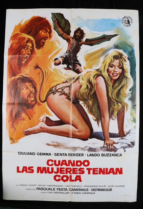 When Women Had Tails (1970) - Spanish film poster, "Cuando Las Mujeres Tenían Cola" release,