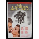 The King's Thief (1955) Spanish film poster, "El Ladron Del Rey" release, starring Ann Blyth and