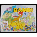 Walt Disney's Bambi (1985 release) - two British Quad film posters, printed in England by W.E. Berry