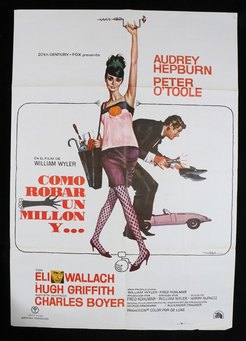 Como Robar Un Million Y... (How to Steal a Million) (1966), Spanish one sheet film poster,